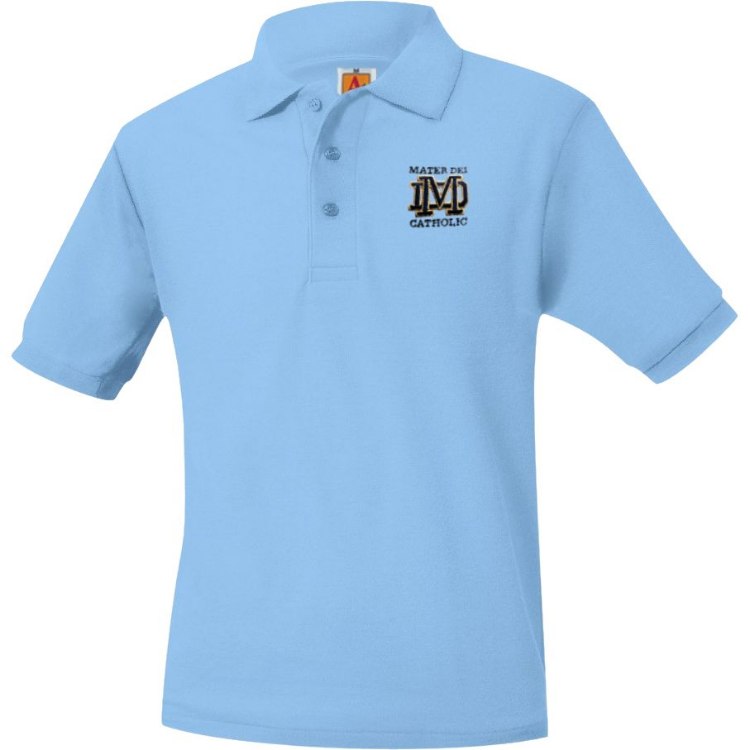 Picture of Light Blue MD Short Sleeve Polo