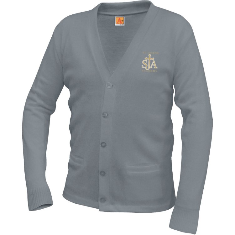 Picture of SJA Grey Heather Unisex Cardigan